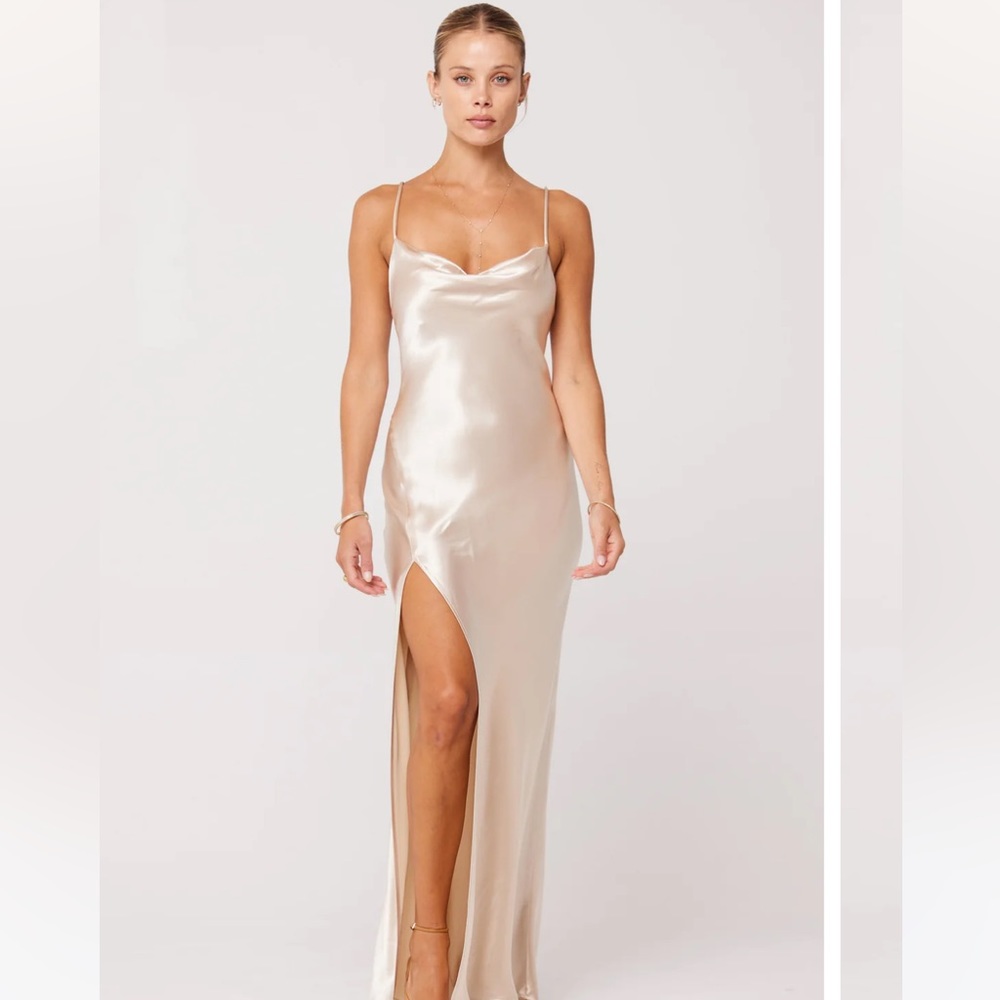 Pretty Little Thing Champagne Slip Dress